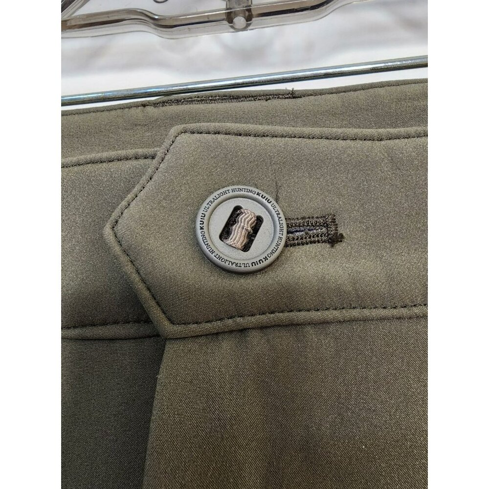 Size 12 Womens Kuiu Guide Pro Soft Shell Pants Fleece Lined Army Green - Picture 4 of 7